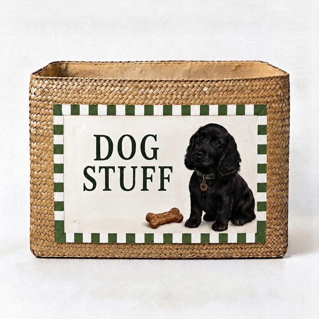 Personalised Dog Basket