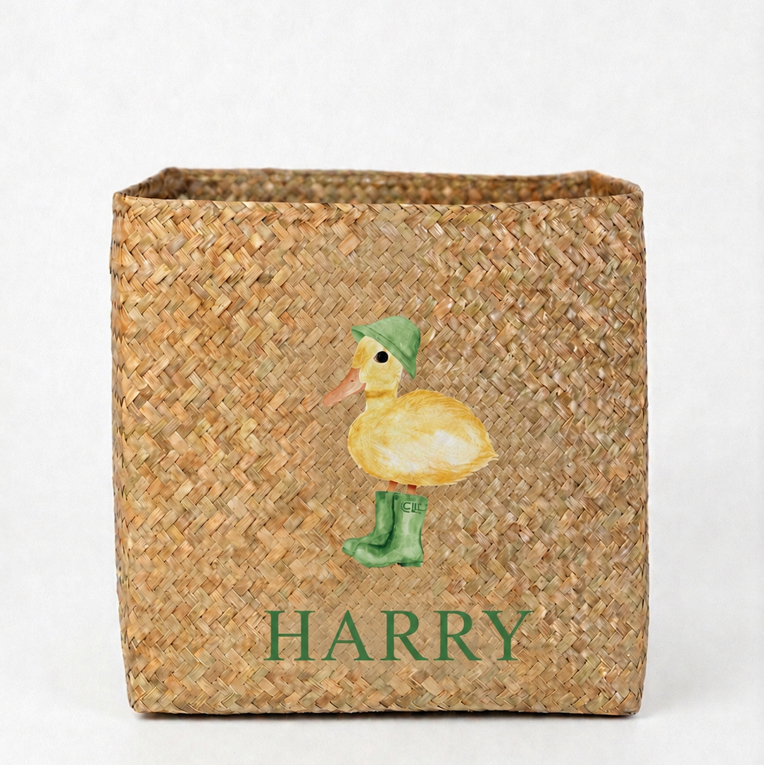 Personalised Duck Toy Basket