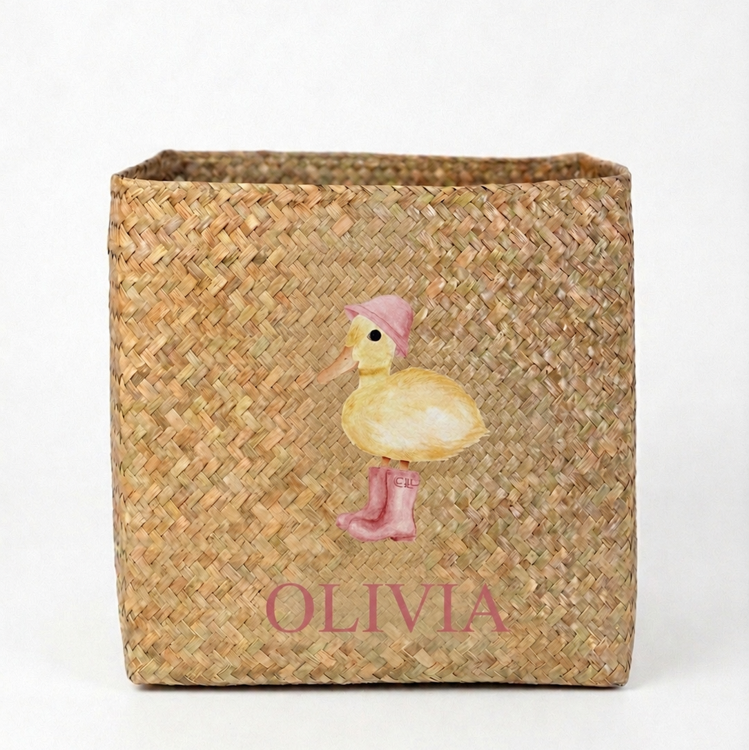 Personalised Duck Toy Basket