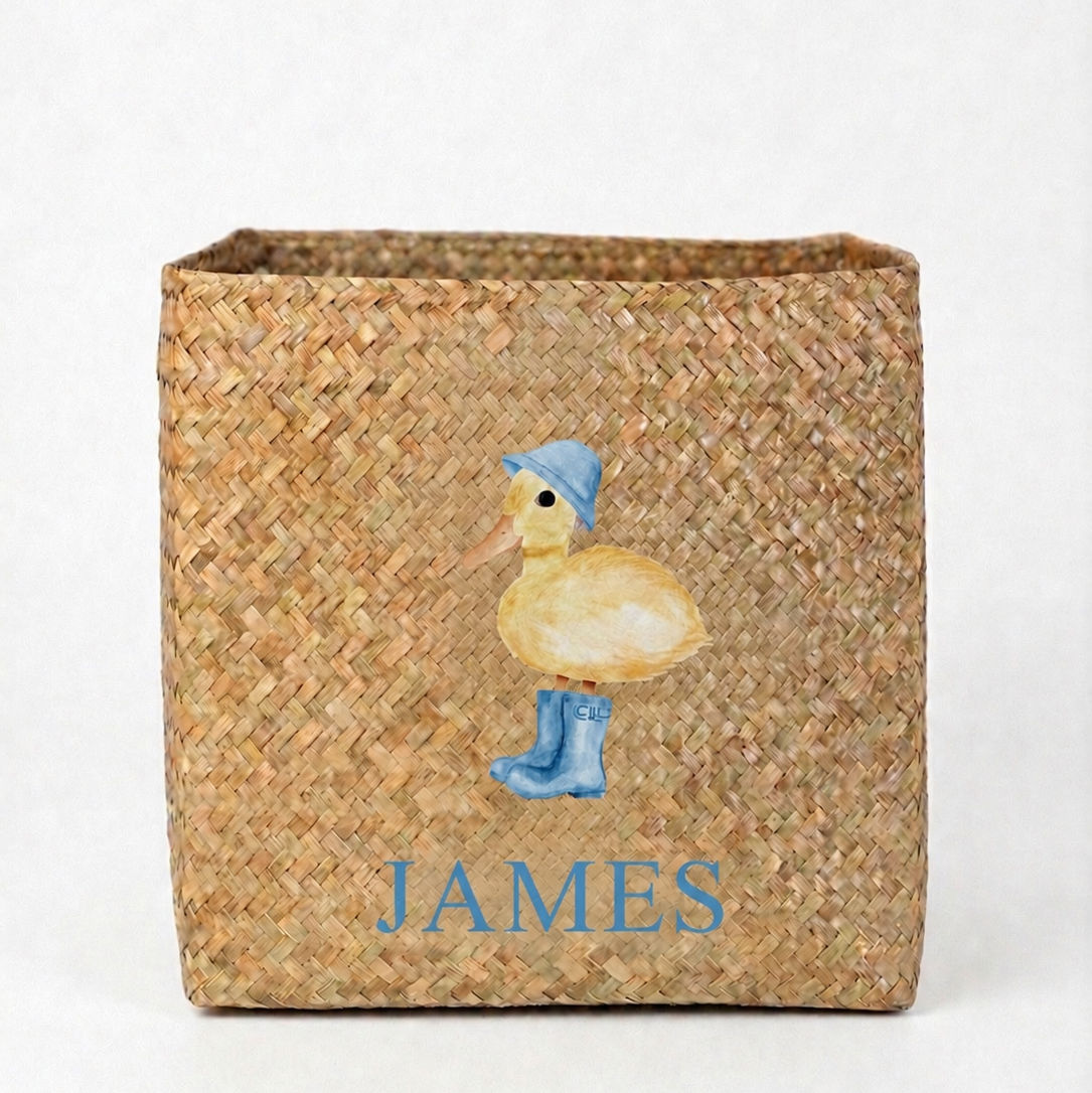 Personalised Duck Toy Basket