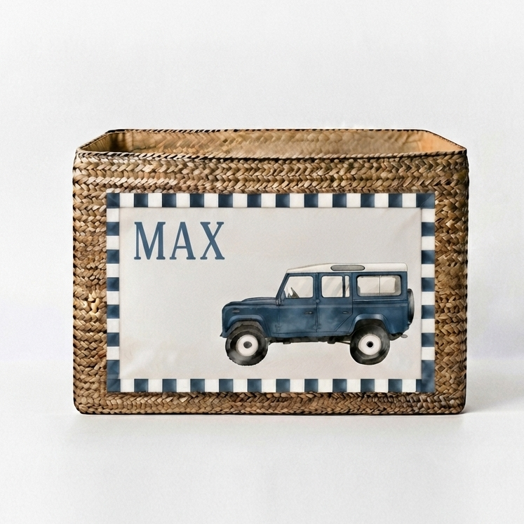 Personalised Land Rover Toy Basket